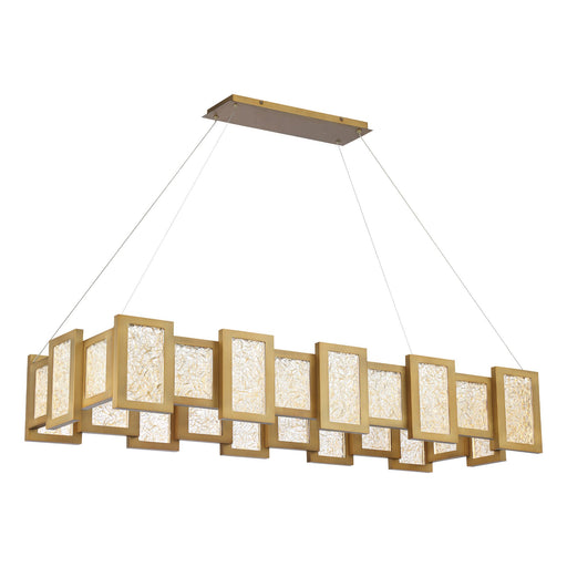 Fury LED Linear Suspension - Aged Brass Finish