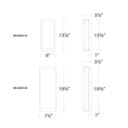 Load image into Gallery viewer, Fusion LED Outdoor Wall Sconce - Diagram
