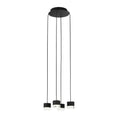 Load image into Gallery viewer, Gable 4-Light Chandelier - Nightshade Black Finish
