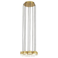 Load image into Gallery viewer, Gable 8-Light Chandelier - Natural Brass Finish
