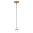 Load image into Gallery viewer, Gable Pendant - Natural Brass Finish Standard Canopy
