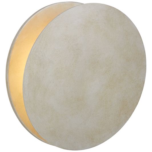 Gabriela Round Wall Washer - Burnished Silver Leaf Finish