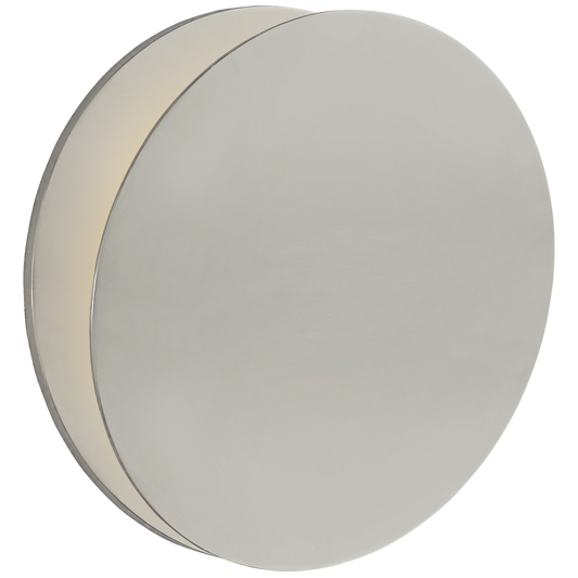 Gabriela Round Wall Washer - Polished Nickel Finish