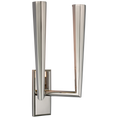 Load image into Gallery viewer, Galahad Double Sconce - Polished Nickel Finish
