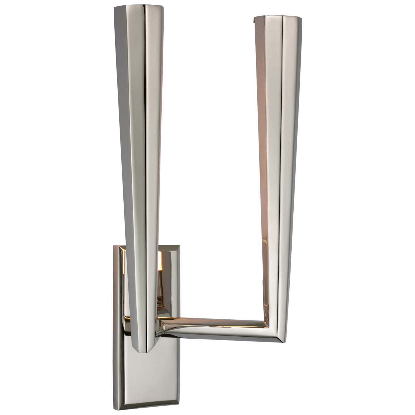 Galahad Double Sconce - Polished Nickel Finish