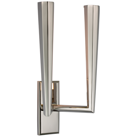 Galahad Double Sconce - Polished Nickel Finish