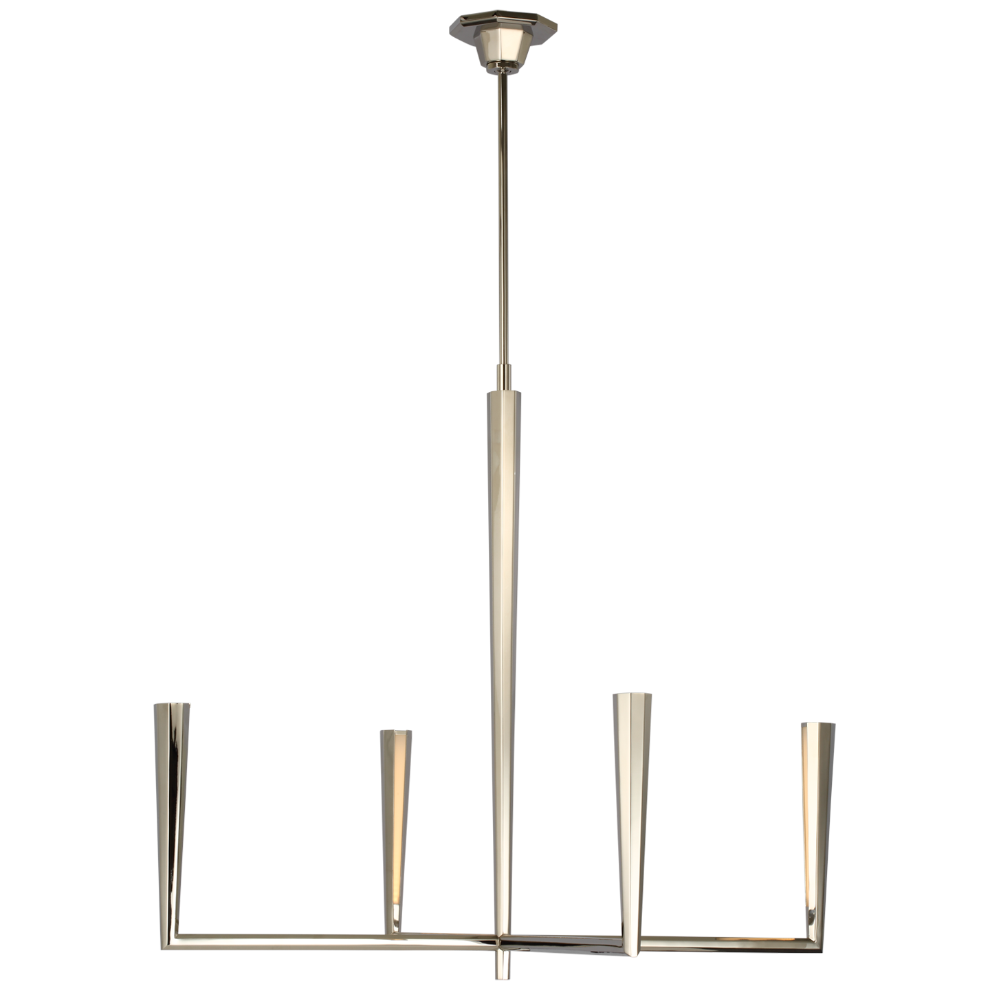 Galahad Large Chandelier - Polished Nickel Finish