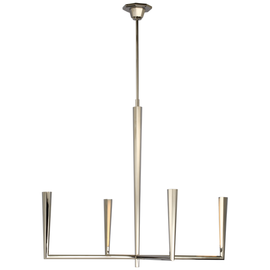 Galahad Large Chandelier - Polished Nickel Finish