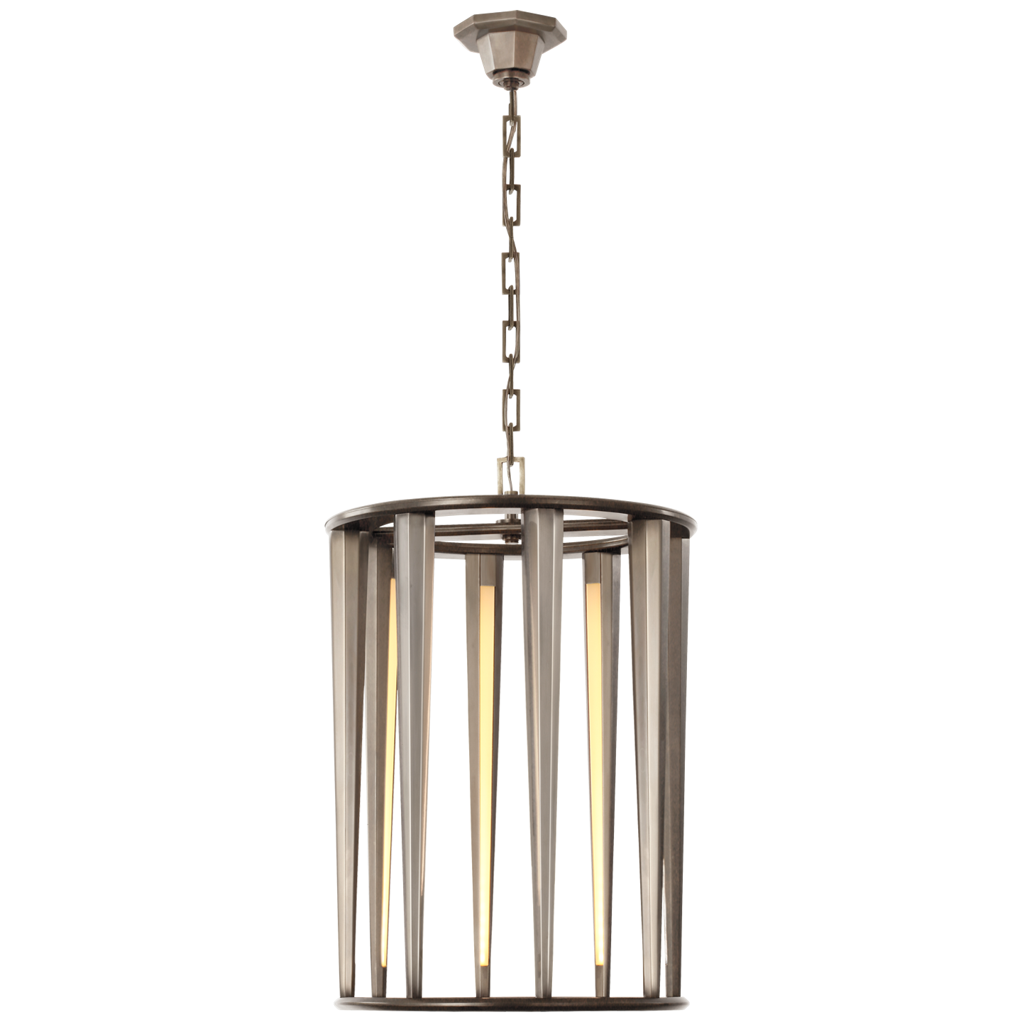 Galahad Medium Lantern - Antique Nickel Finish