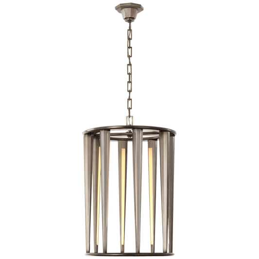 Galahad Medium Lantern - Antique Nickel Finish