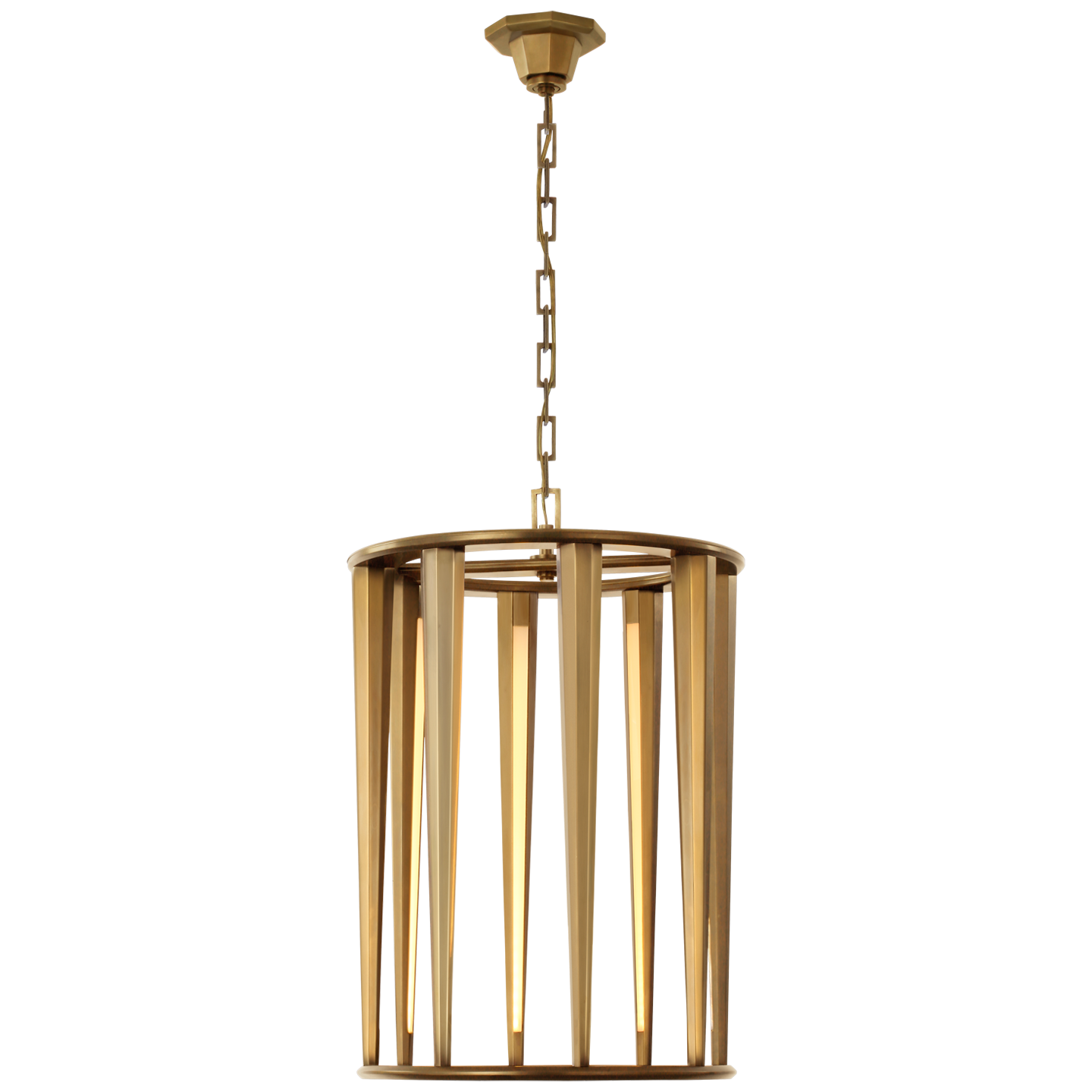 Galahad Medium Lantern - Hand-Rubbed Antique Brass Finish