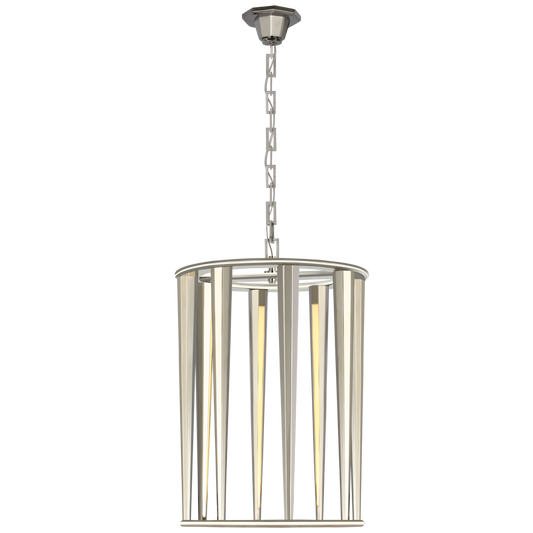 Galahad Medium Lantern - Polished Nickel Finish