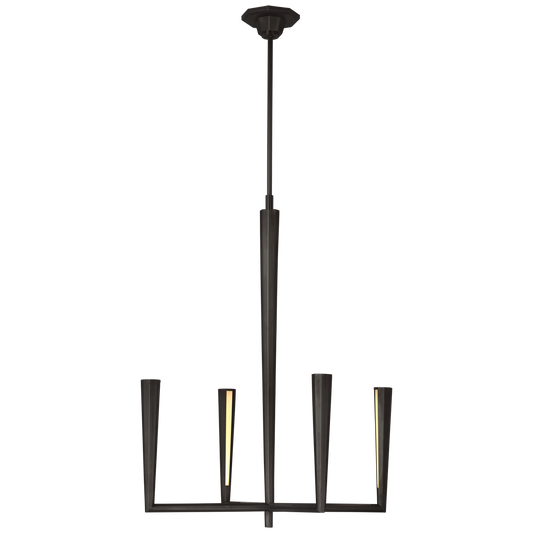 Galahad Small Chandelier - Bronze Finish