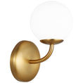 Load image into Gallery viewer, Galassia Bath Wall Sconce - Burnished Brass Finish
