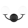 Load image into Gallery viewer, Galassia Vanity 2-Light - Midnight Black Finish
