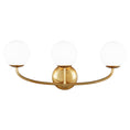 Load image into Gallery viewer, Galassia Vanity 3-Light - Burnished Brass Finish
