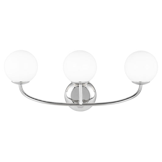 Galassia Vanity 3-Light - Polished Nickel Finish