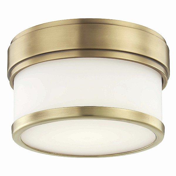 Gemma LED Flush Mount Ceiling Light Aged Brass