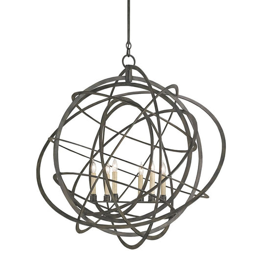 Genesis Chandelier - Black Iron Finish