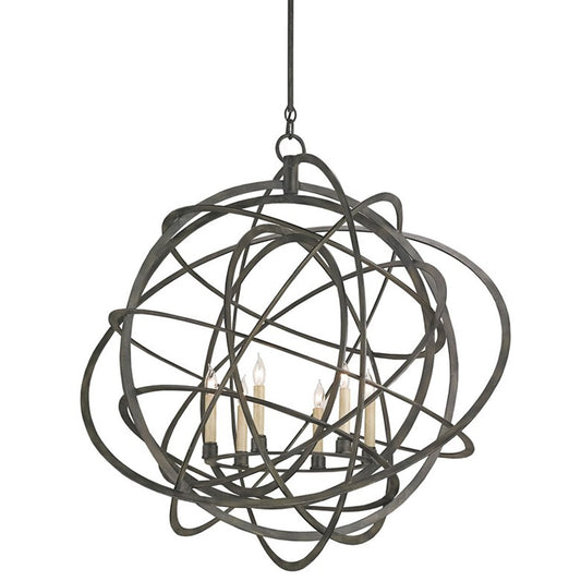 Genesis Chandelier - Black Iron Finish