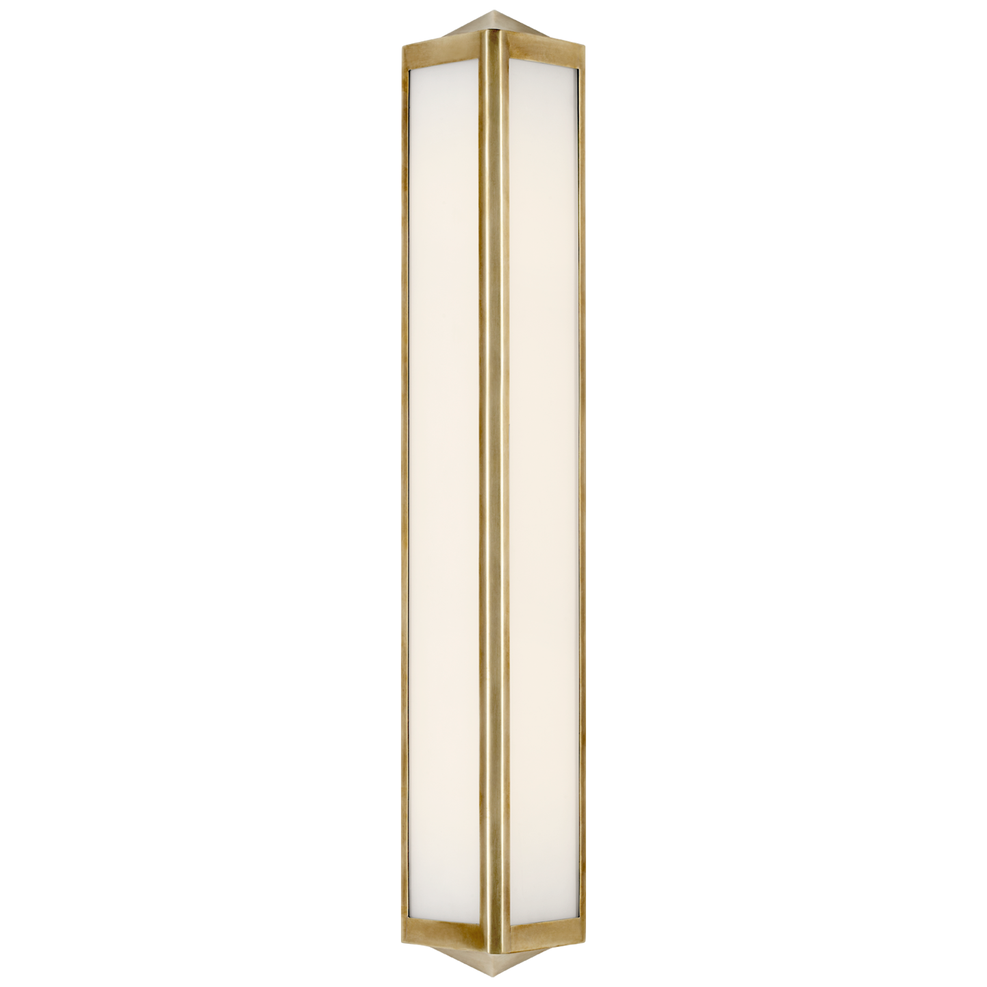 Geneva Medium Sconce - Natural Brass Finish