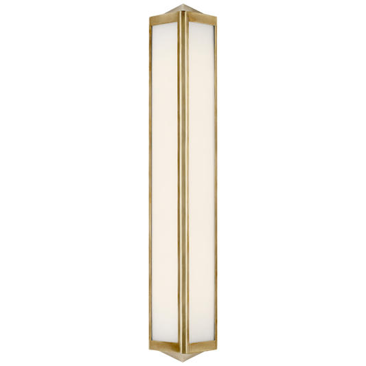 Geneva Medium Sconce - Natural Brass Finish