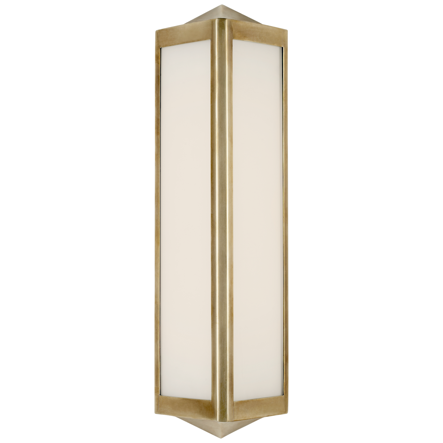 Geneva Small Sconce - Natural Brass Finish