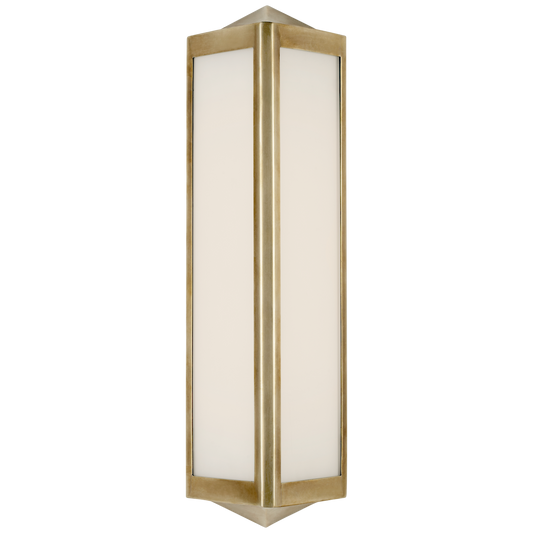 Geneva Small Sconce - Natural Brass Finish