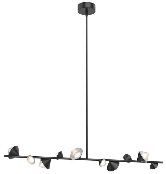 Geode LED Linear Suspension - Black Finish