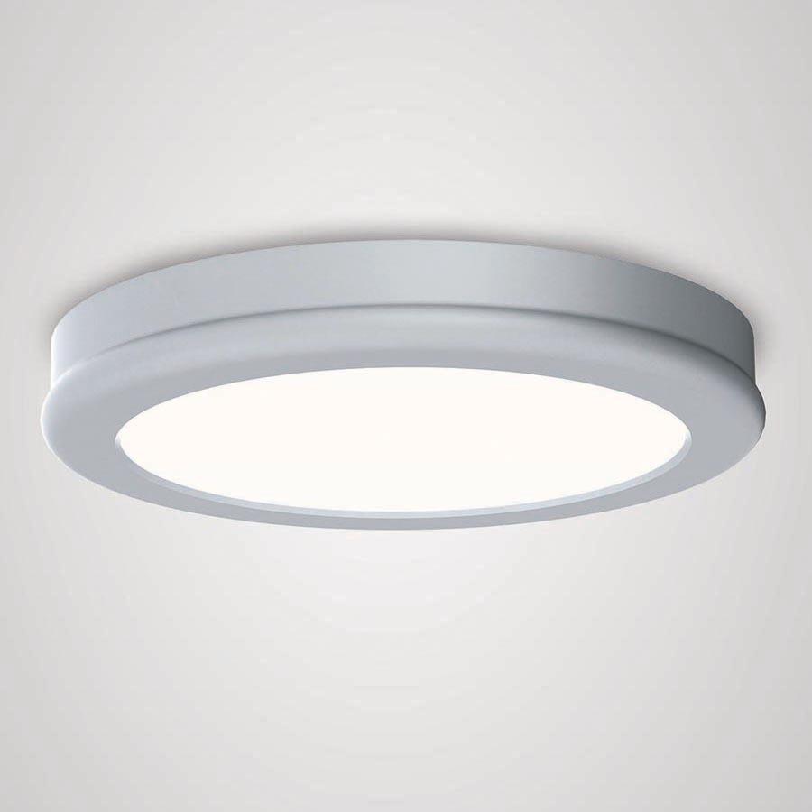 Geos 6" LED Flush-Mount Ceiling Light - Titanium Finish