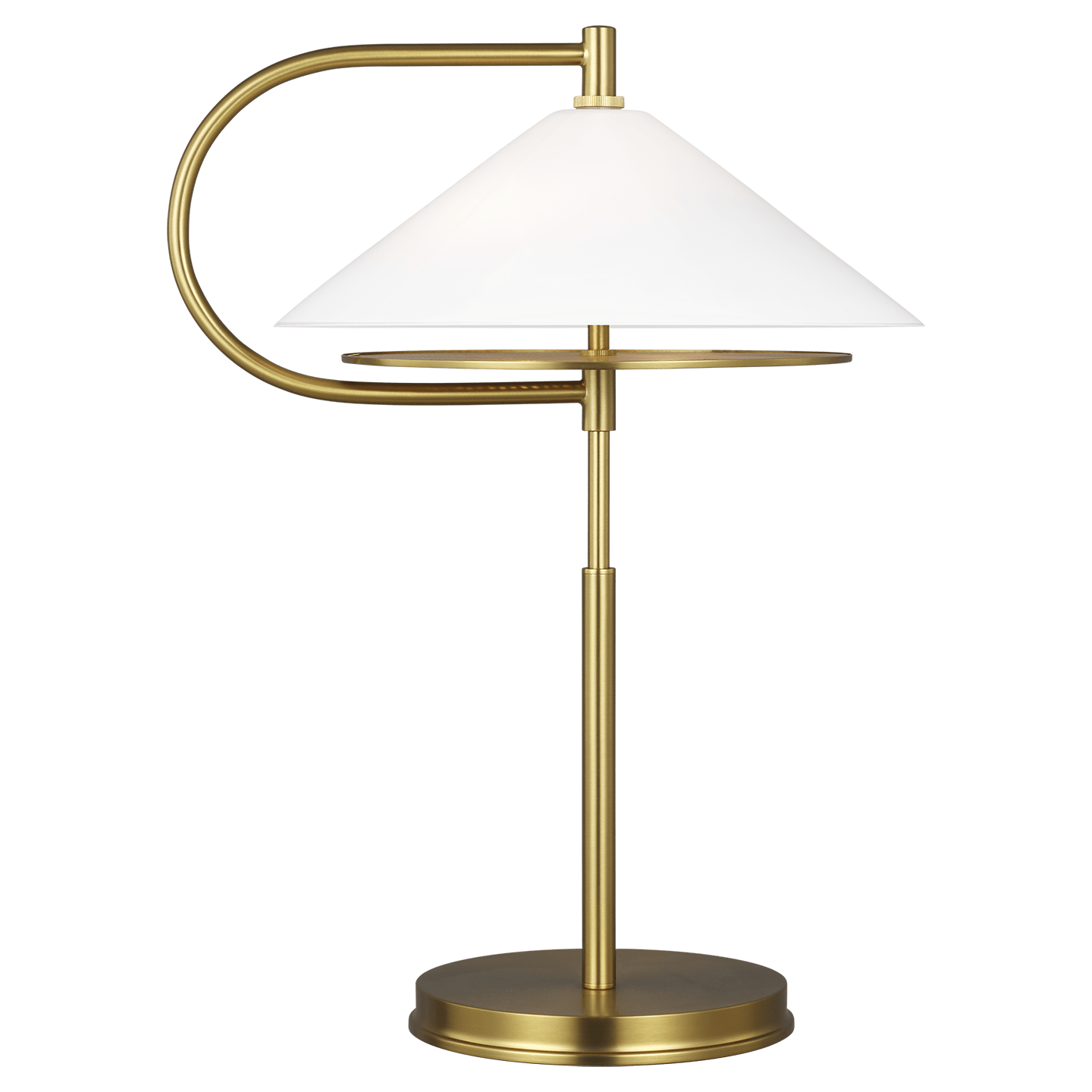 Gesture Table Lamp - Burnished Brass Finish