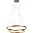 Load image into Gallery viewer, Gianni 2-Tier 39" LED Pendant - Brushed Champagne Finish
