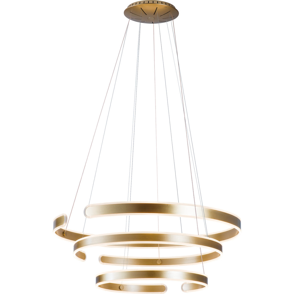 Gianni LED Chandelier - Brushed Champagne Finish