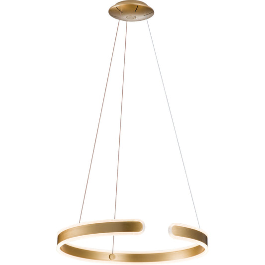 Gianni 23" LED Pendant - Brushed Champagne Finish