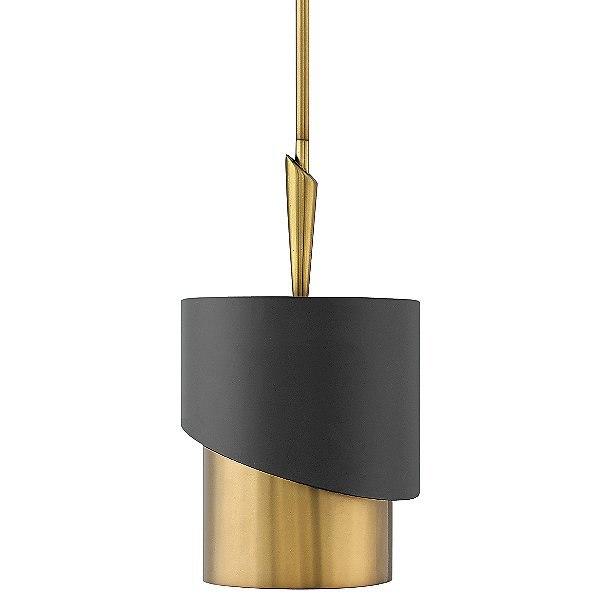 Gigi Pendant Light - Heritage Brass & Satin Black