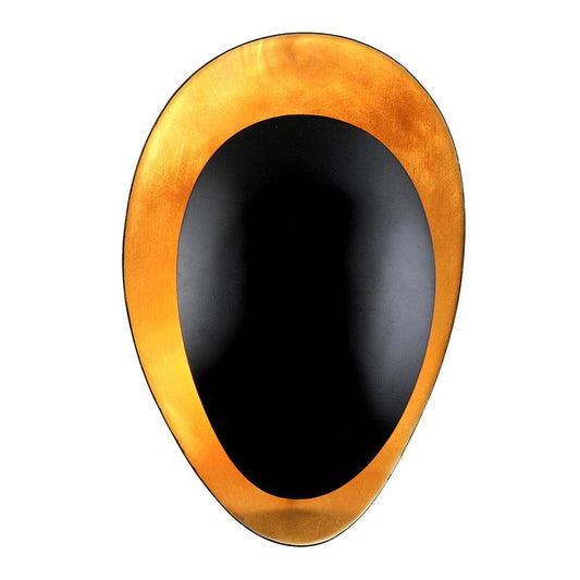 Ginger Wall Sconce - Black/Gold Leaf Finish