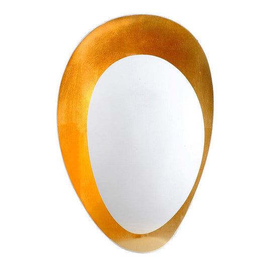 Ginger Wall Sconce - White/Gold Leaf Finish