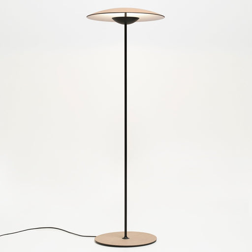 Ginger P LED Floor Lamp - Oak Finish