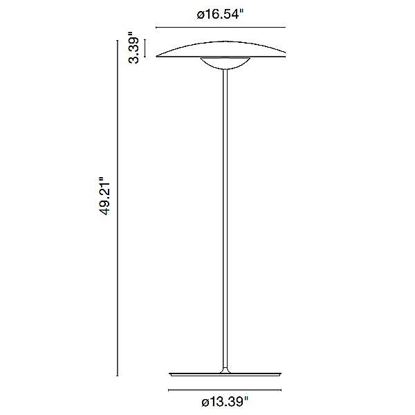 Ginger P LED Floor Lamp - Diagram