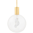 Load image into Gallery viewer, Gio Large Pendant - Aged Brass Finish
