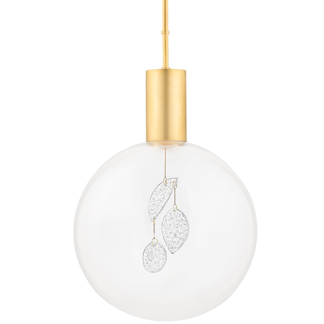 Gio Large Pendant - Aged Brass Finish