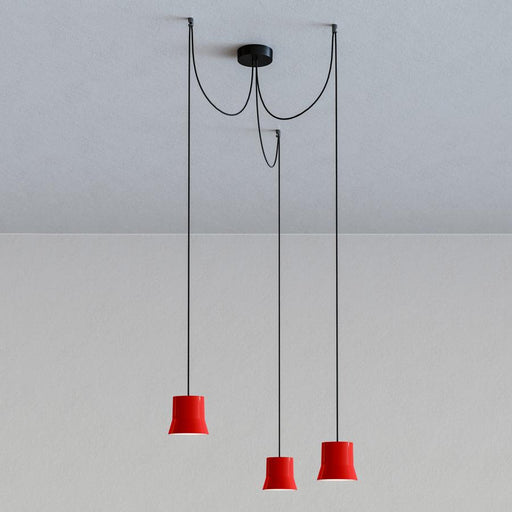 Gio Cluster Pendant - Red