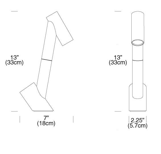 Giraffa LED Table Lamp - Diagram