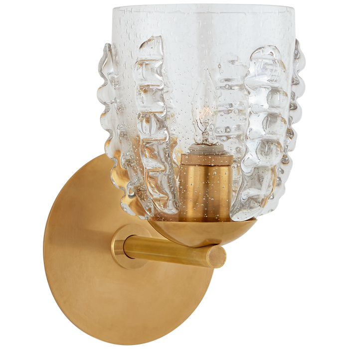 Gisela Single Sconce - Hand-Rubbed Antique Brass Finish