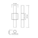 Glacial Glow LED 2-Light Wall Sconce - Diagram