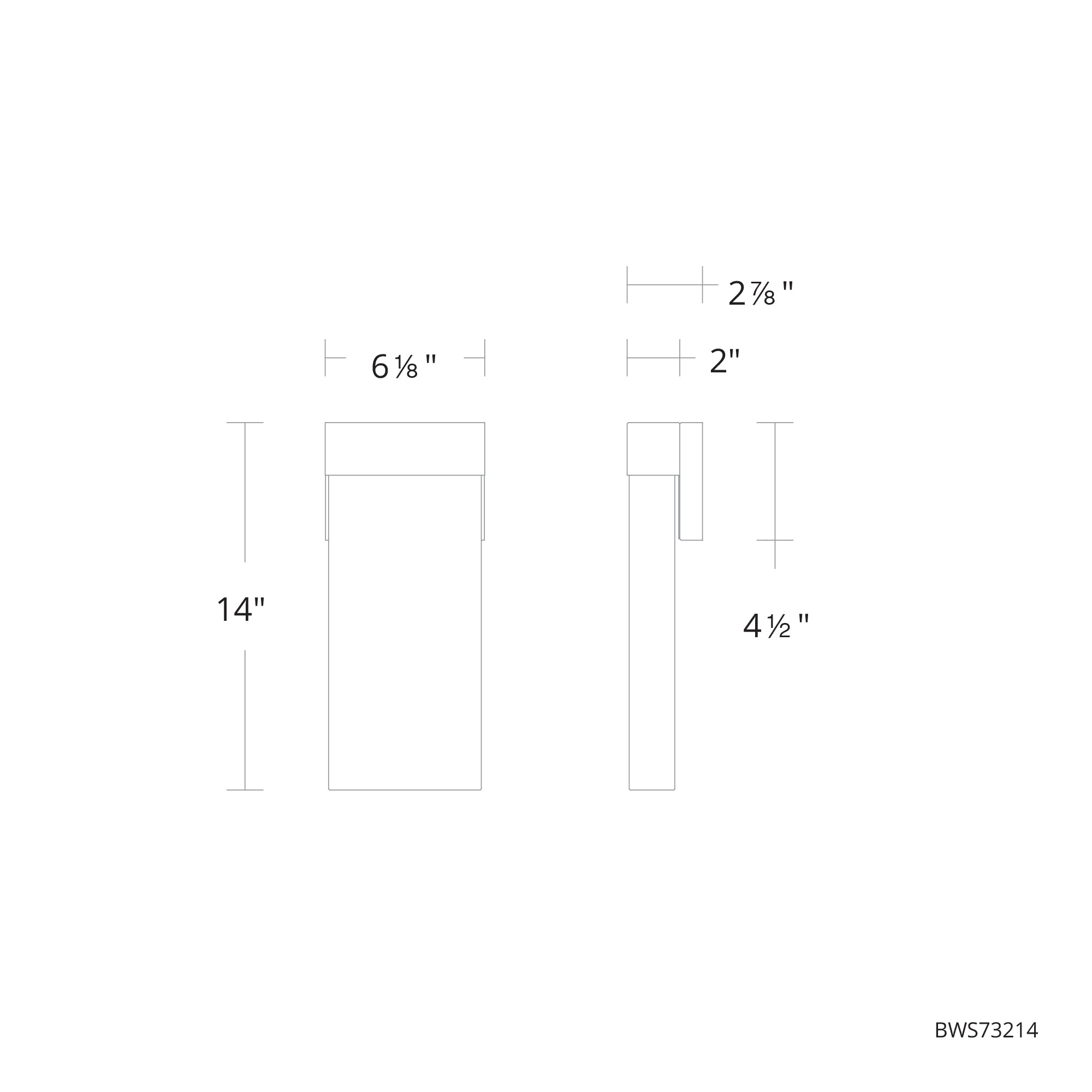 Glacio LED Wall Sconce - Diagram