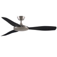 Load image into Gallery viewer, GlideAire Ceiling Fan - Brushed Nickel Finish with Black Blades
