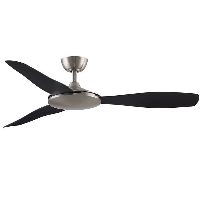 GlideAire Ceiling Fan - Brushed Nickel Finish with Black Blades