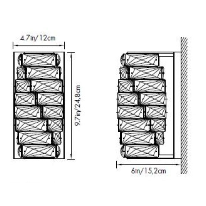 Glissando LED Wall Sconce Diagram