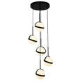 Load image into Gallery viewer, Globo LED 5-Light Pendant - Matte Black Finish
